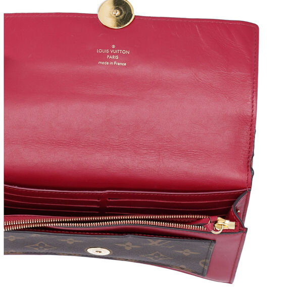 Louis Vuitton Portefeuille Flore M67404 Wallet Monogram Fuchsia (MISSING CHAIN) - Picture 8 of 8